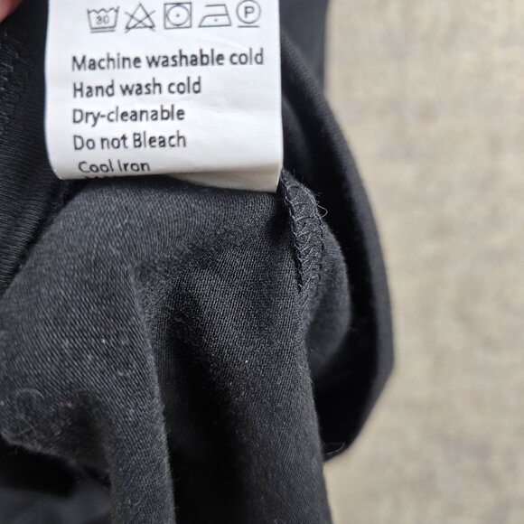 Automet Womens Black Short Sleeve Crewneck Tee Size L Soft & Stretchy Fabric - Picture 5 of 7